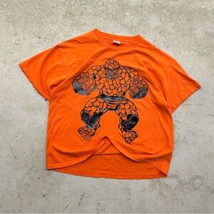 COPY - VTG 2002 Delta Marvel Fantastic Four The Thing Orange Graphic T-shirt Me…